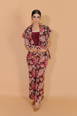 3 Piece Cape Co-Ord Set