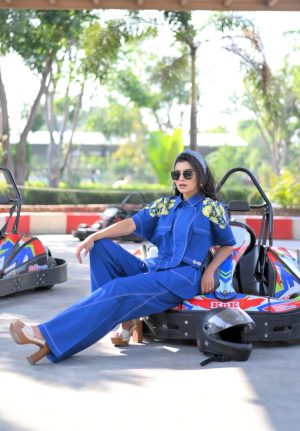 Panelled Overlap Co-ord Set