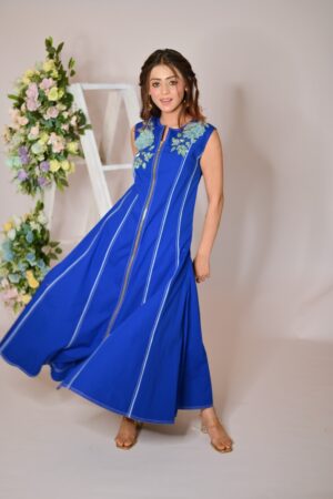 Panelled Zipper Dress